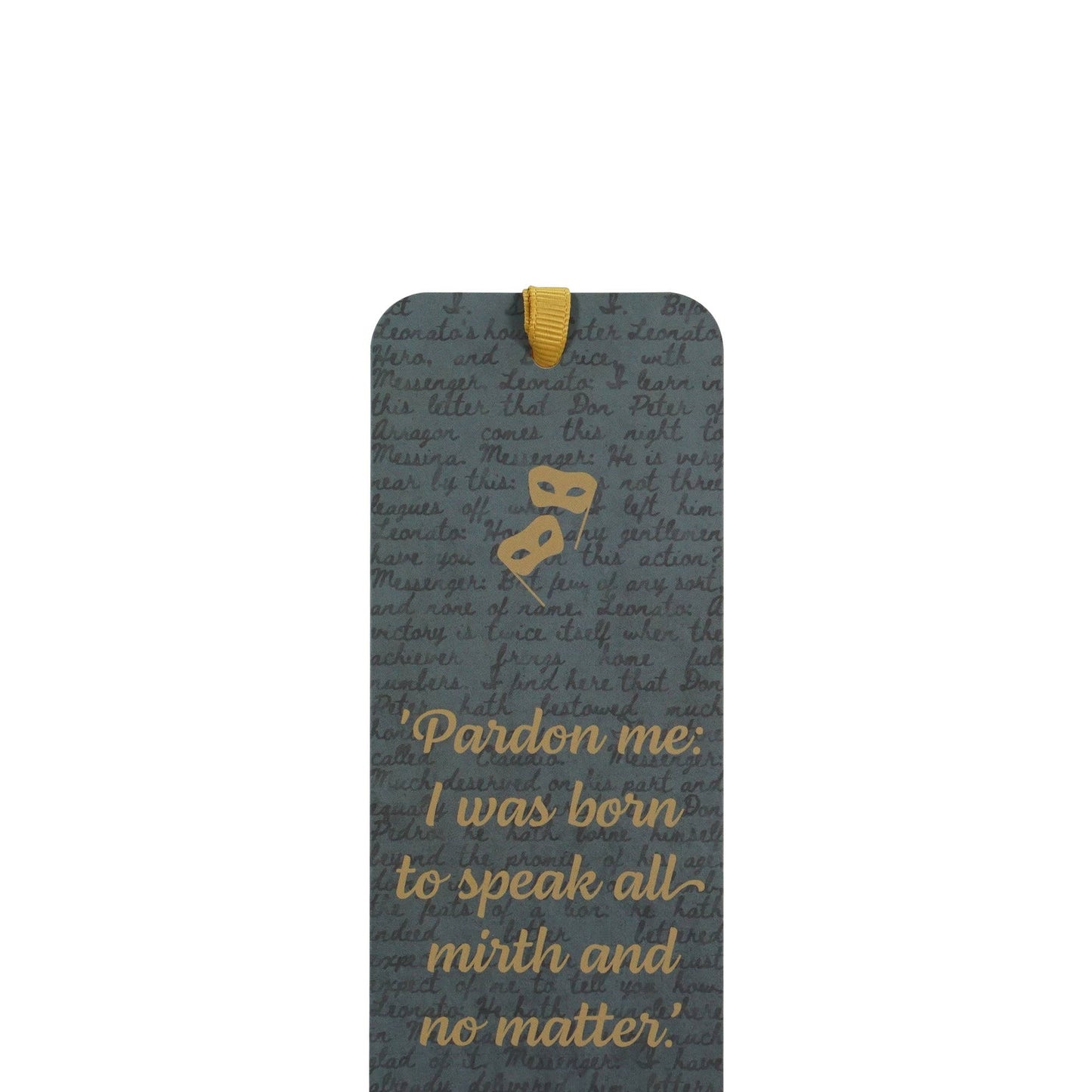 Marque-page papier Shakespeare - Beaucoup de bruit pour rien