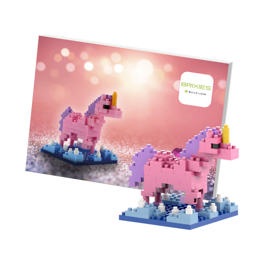 BRIXIES Unicorn postcard
