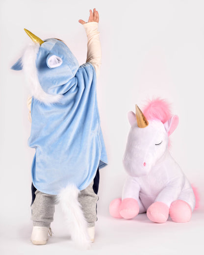 Blue unicorn cape 86-110 cl 1-4 years