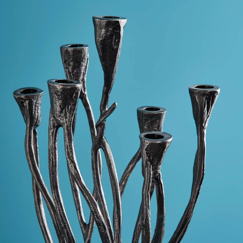 Chandelier Roots Noir, Aluminium, 25 x 22 x 63,5 cm