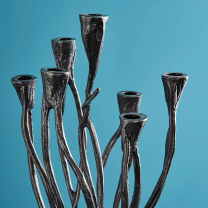 Chandelier Roots Noir, Aluminium, 25 x 22 x 63,5 cm