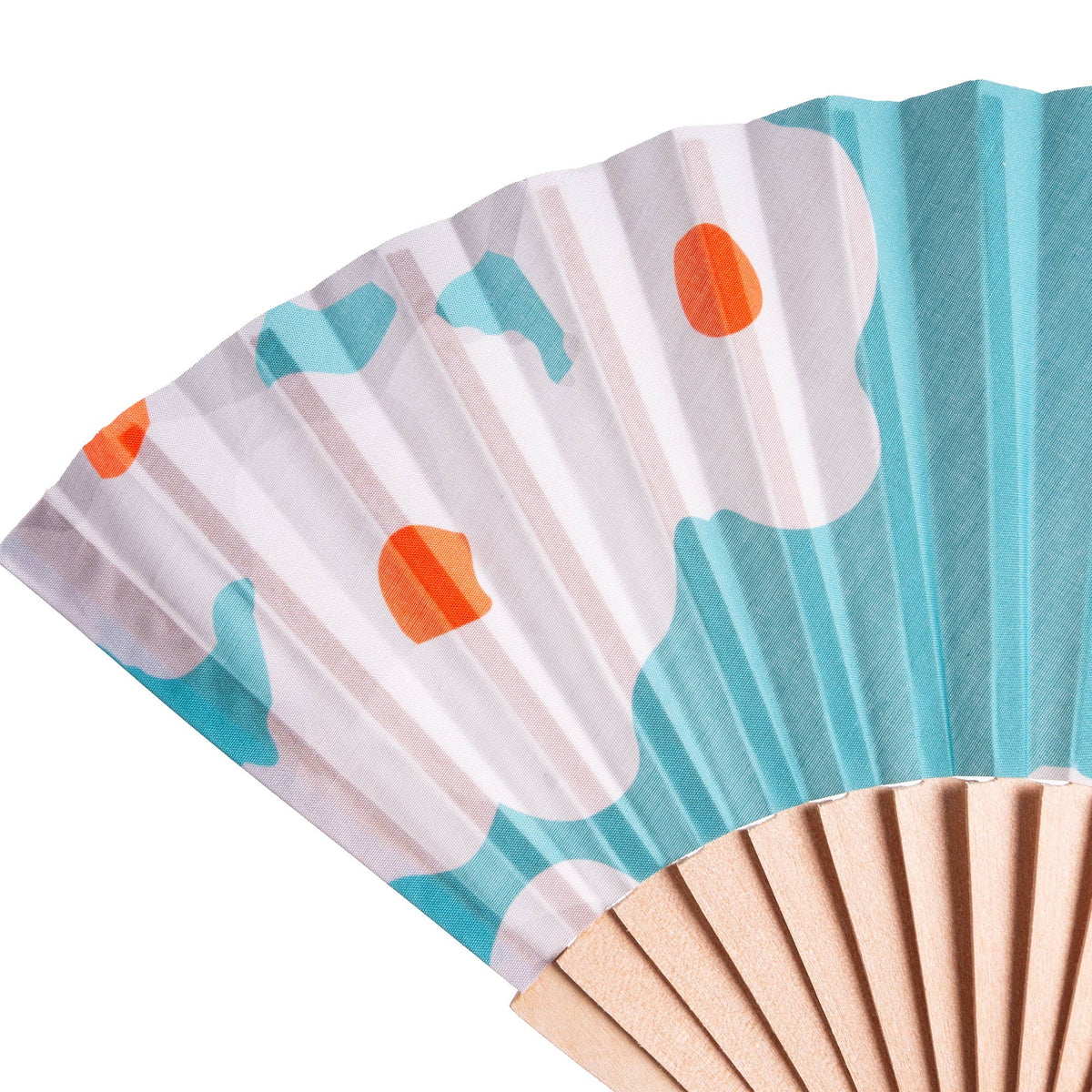 Green Floral Fan