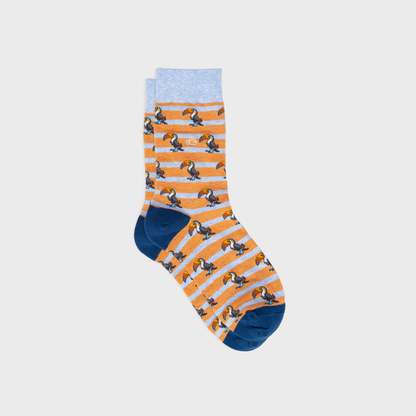 Combed cotton animal socks - Toucan
