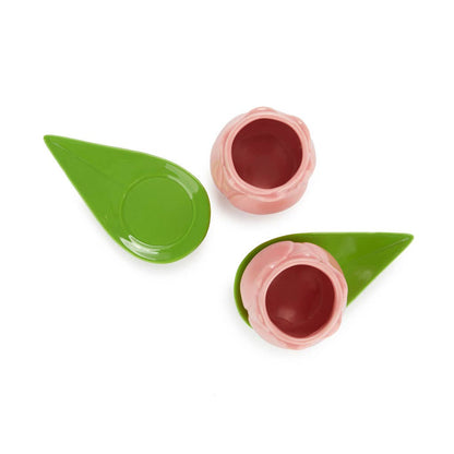 Roze Tulp Koffiekopjes Set