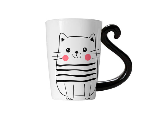 White Cat Mug