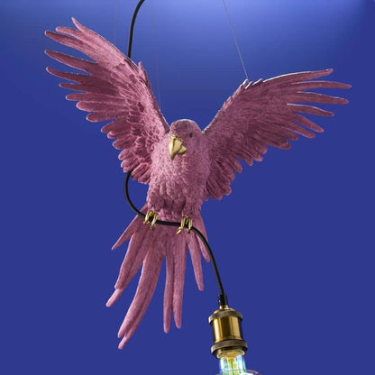 Pink Parrot Ceiling Light