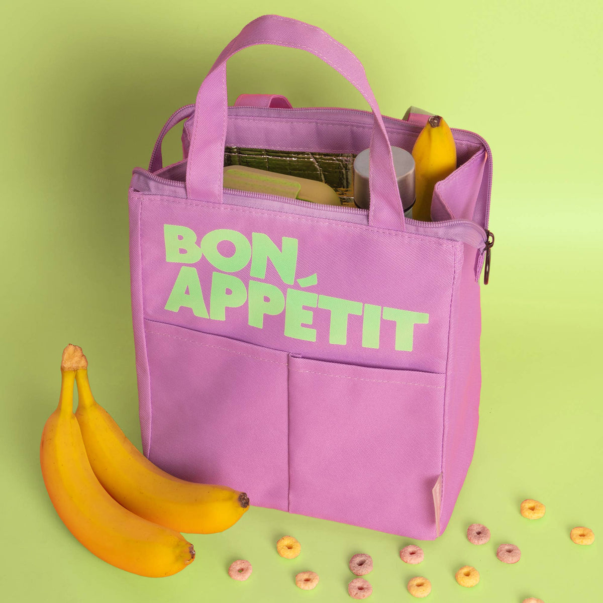 "Bon Appétit" Insulated Bag - Purple
