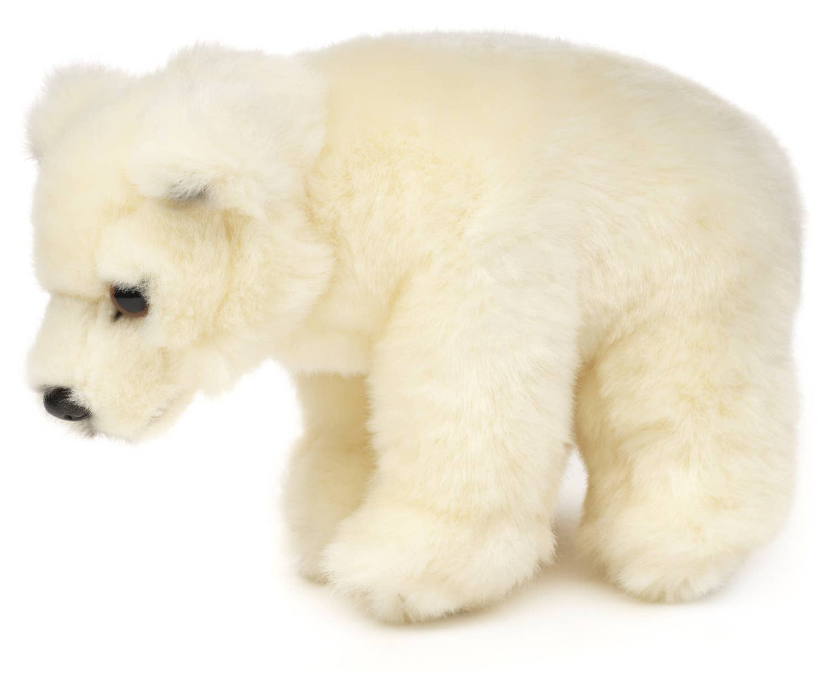 Standing polar bear plush