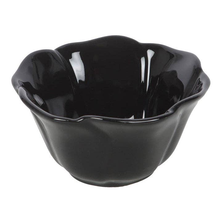 Black Rose Flower Trinket Tray