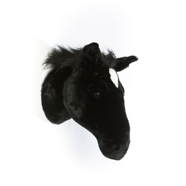 Décoration Murale Peluche Pierre le Cheval Noir - Wild & Soft