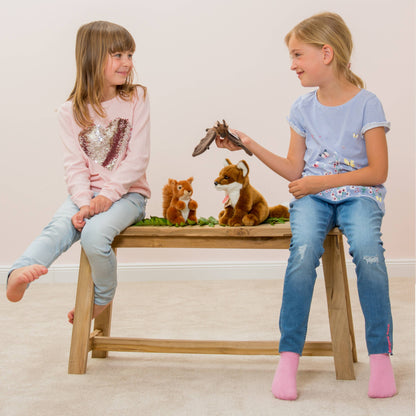 Peluche Renard roux assis