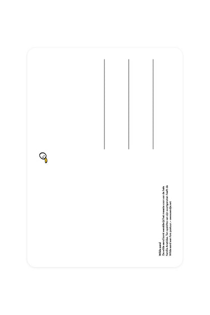 Postcard with Mallard Duck