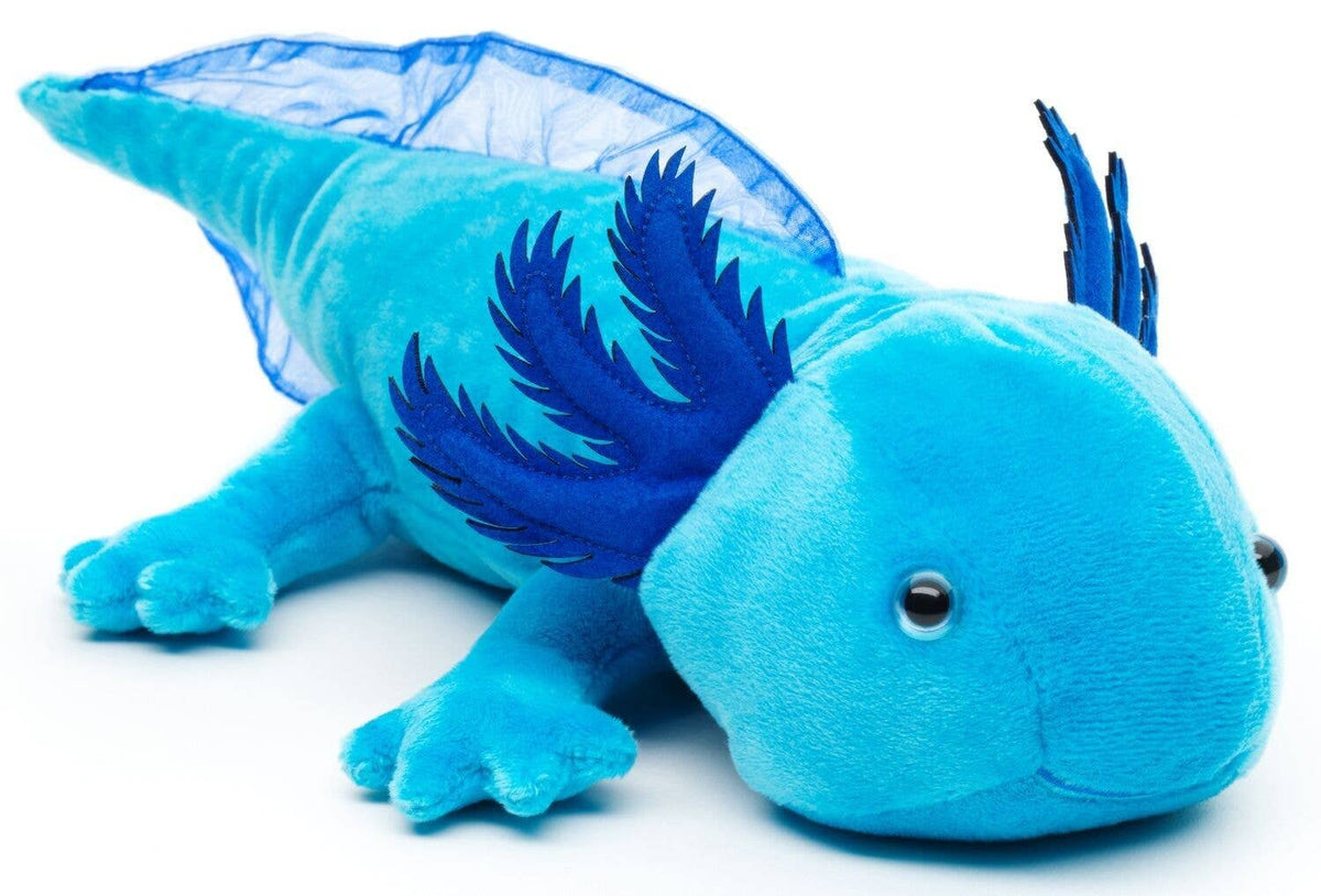Blue axolotl plush