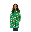 Snoodie polaire pain d’épices de Noël vert pour enfant