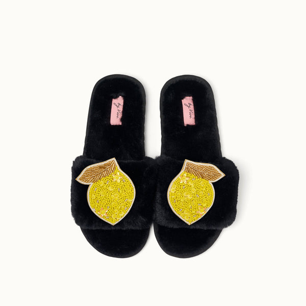 Pair of slippers pins - Lemon