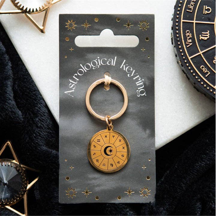 Astrology Wheel Keychain
