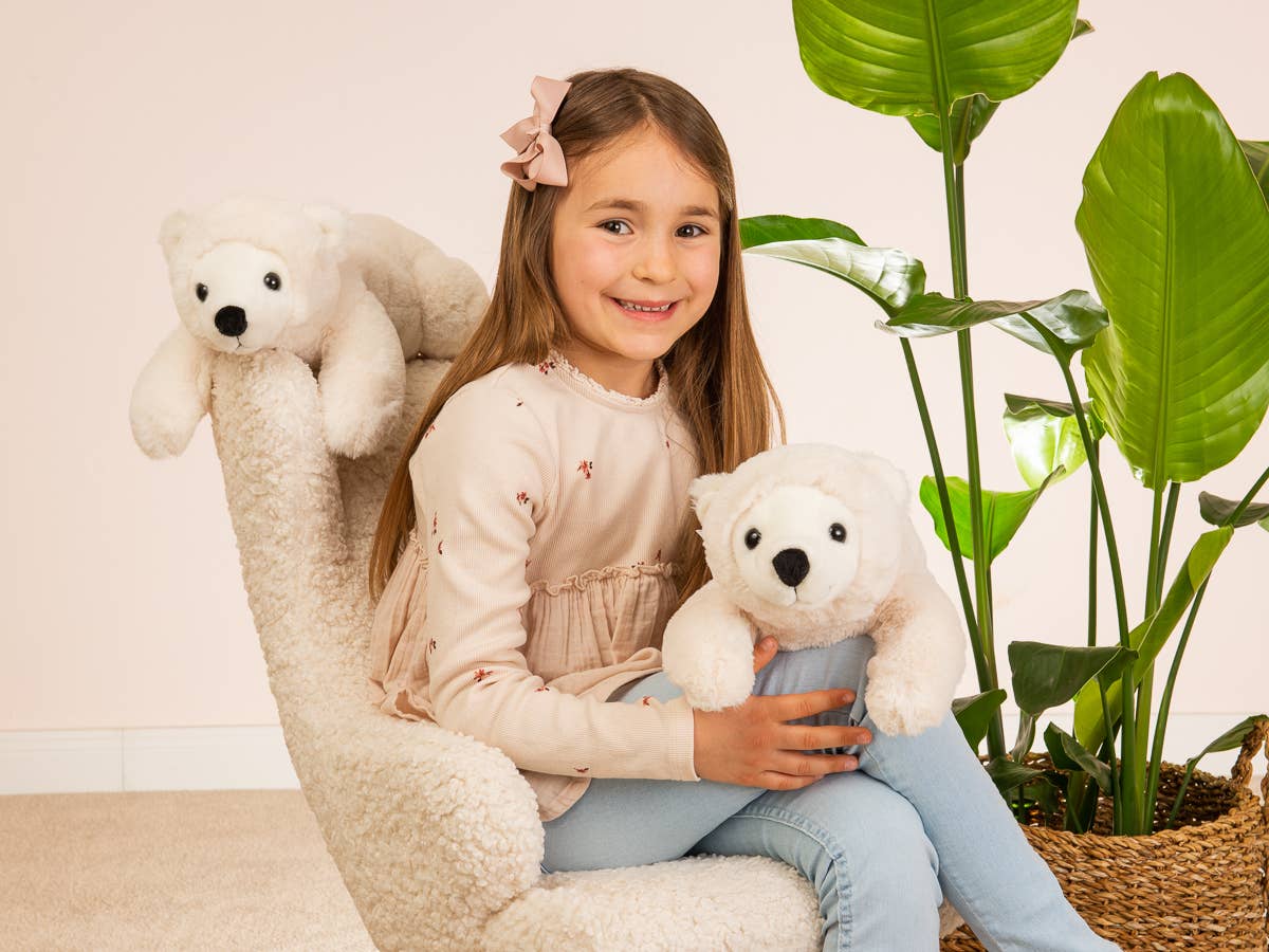 Lying Polar Bear Plush Toy – 45 cm