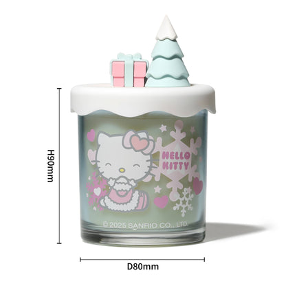 Hello Kitty Seasons geurkaars, Frosted Berries, met 3D-deksel