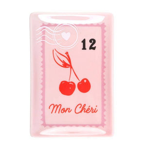Vide-Poche Timbre-Poste Cerises