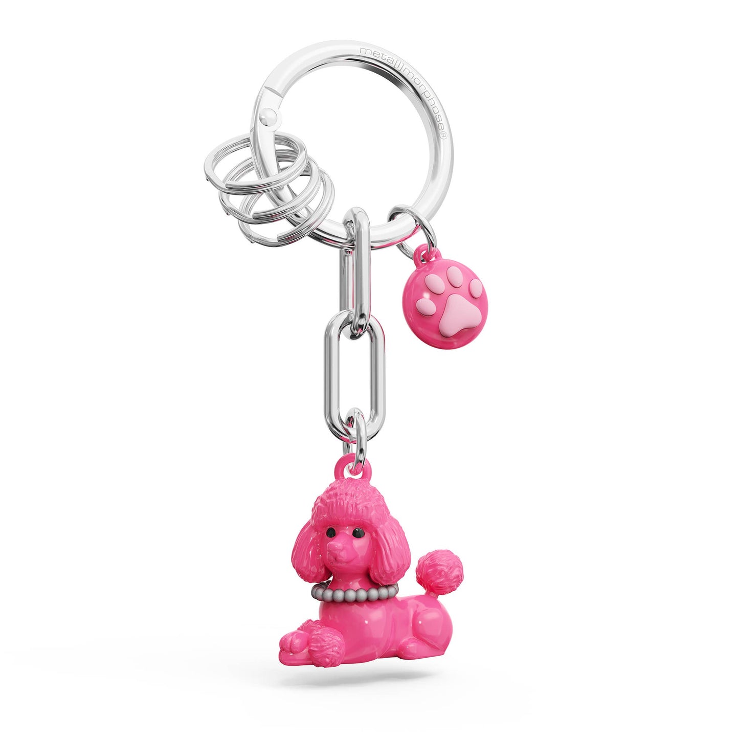 Sleutelhanger met poedelbedeltje