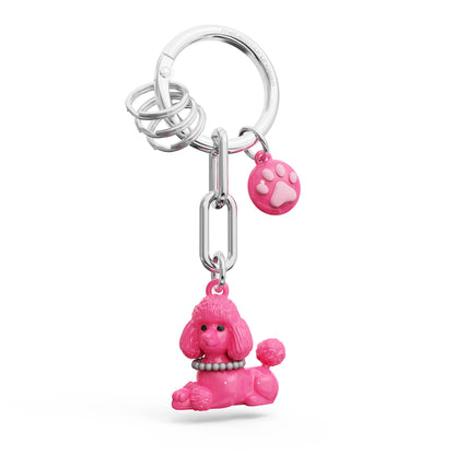 Sleutelhanger met poedelbedeltje