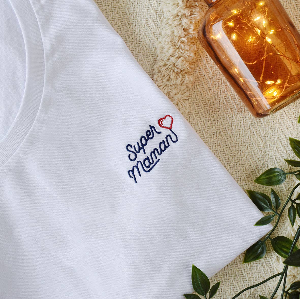 Embroidered Women's T-shirt - Super Mom