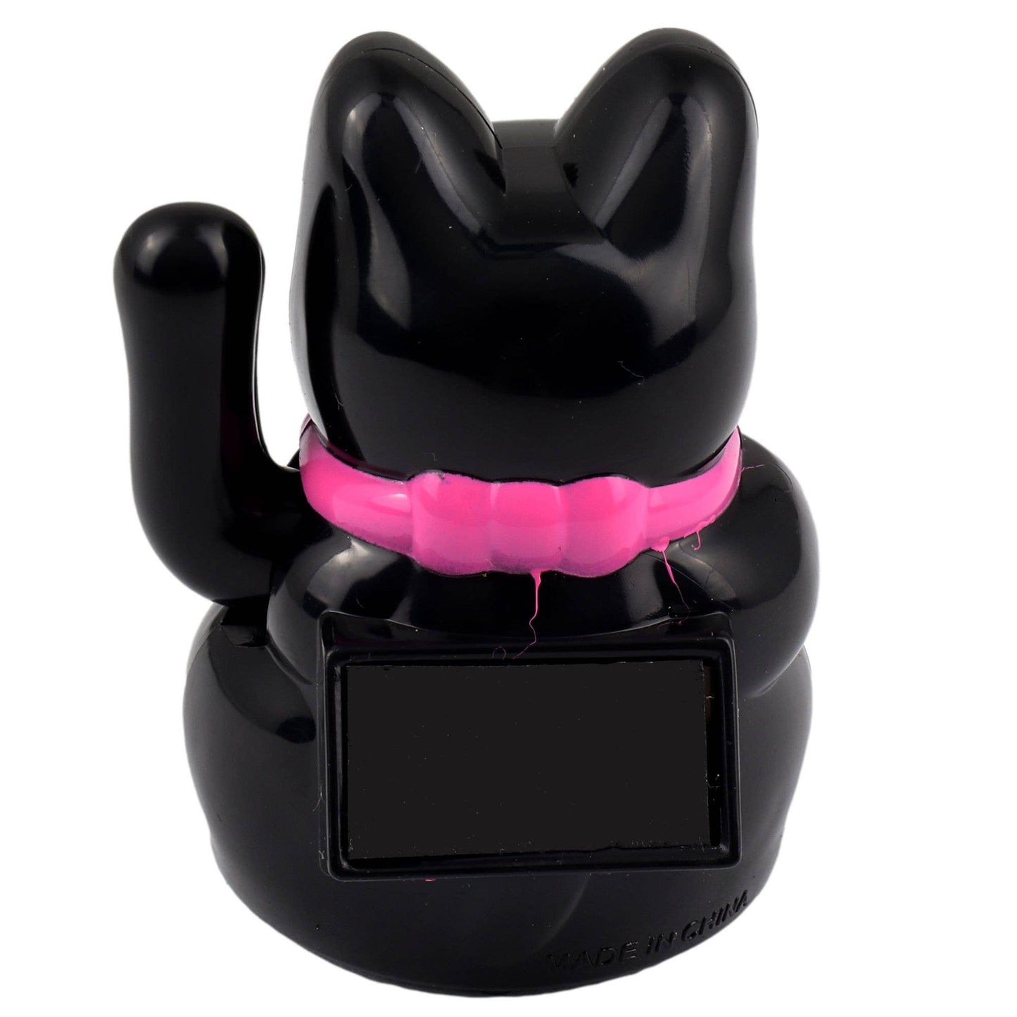 Black Solar Lucky Cat 5cm