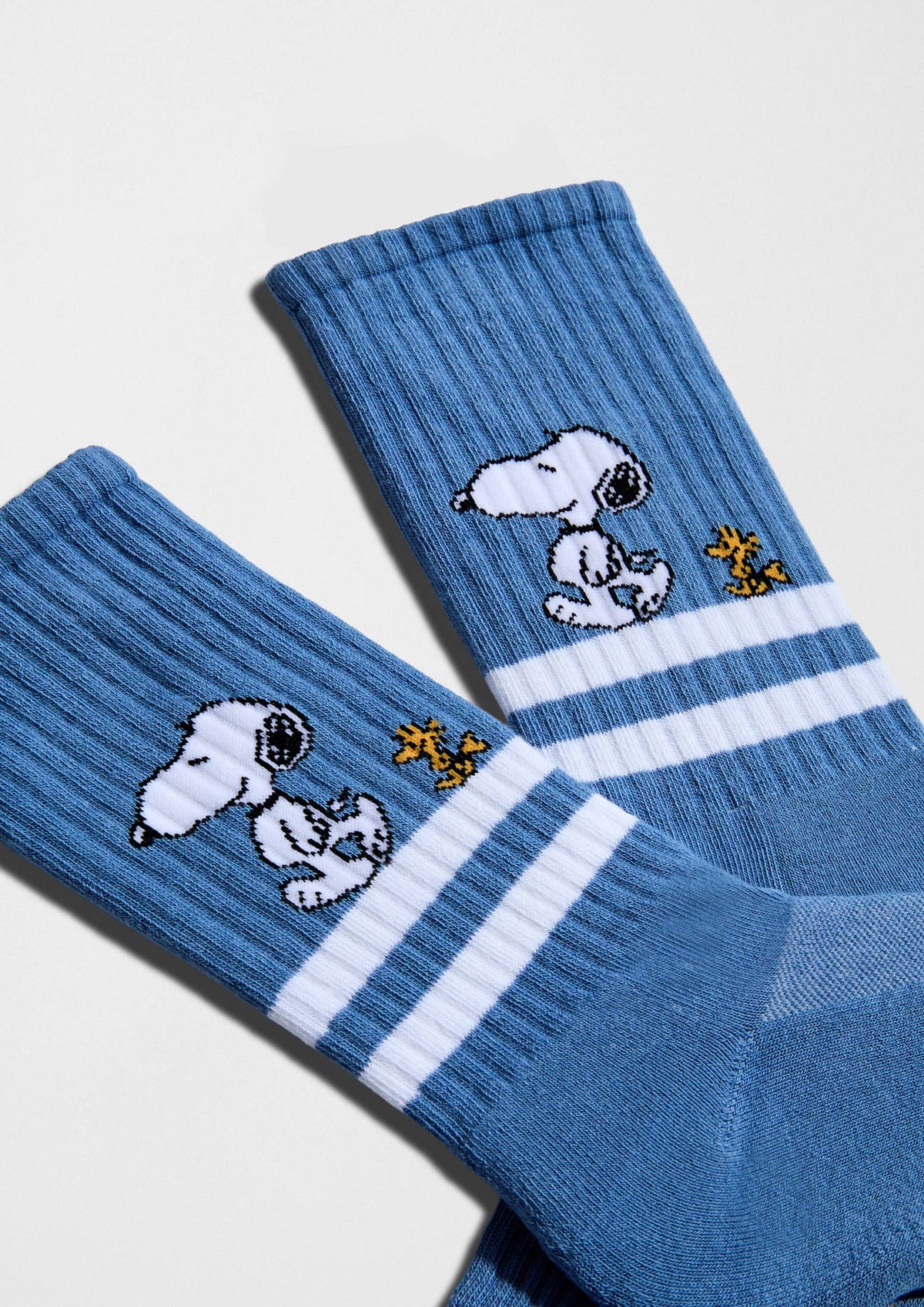 BeSnoopy Rayures Street Bleu - Chaussettes 100 % coton biologique