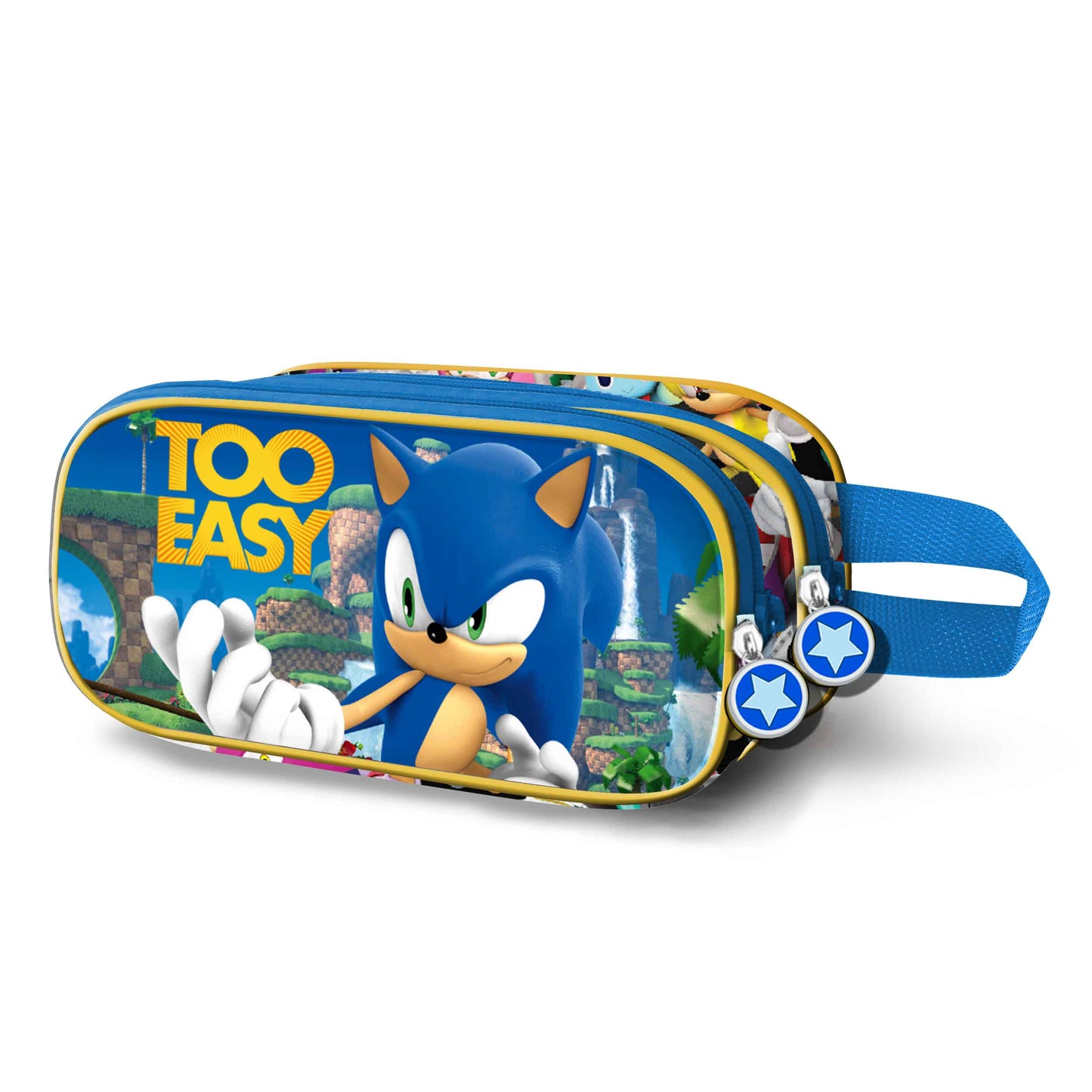 Sonic The Hedgehog Easy-3D Double Pencil Case