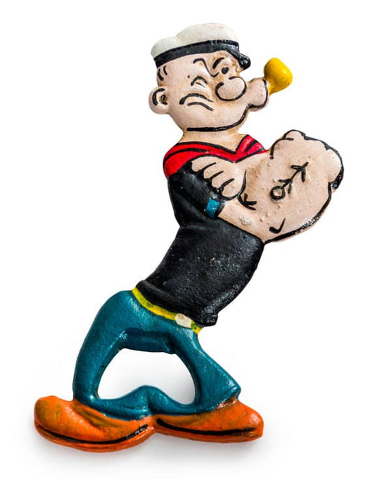 Ouvre-bouteille Popeye en fonte