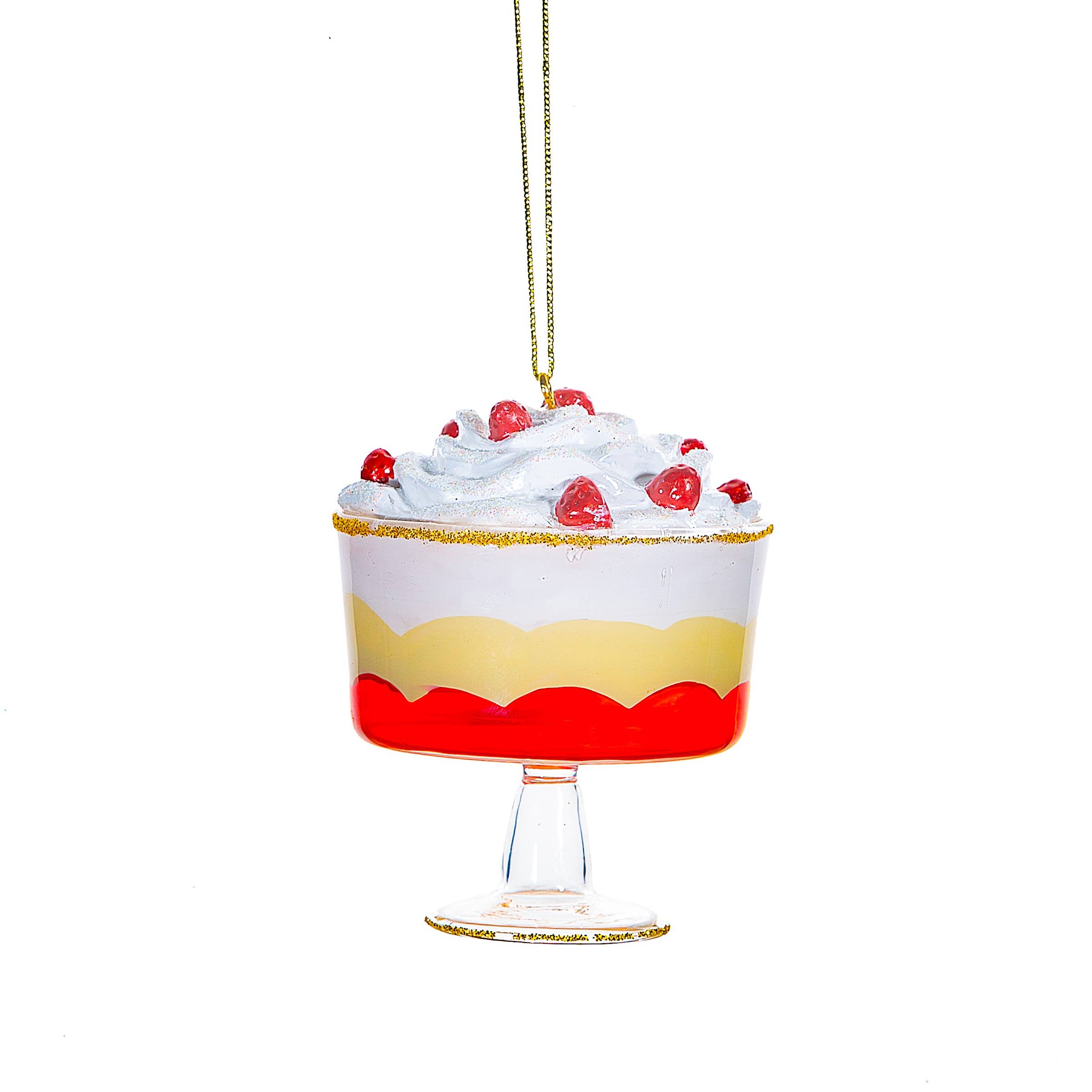 Christmas bauble dessert trifle