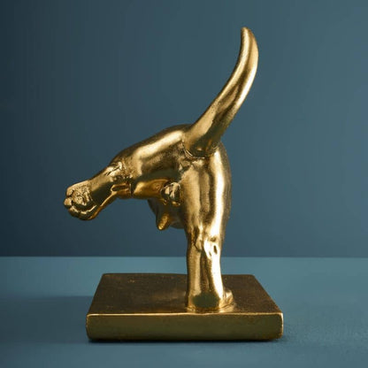 S/2 Dachshund Bookends, Gold 27.5 x 14 x 20 cm