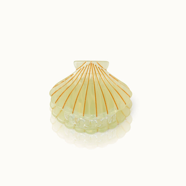 Lemon Seashell Hair Clip
