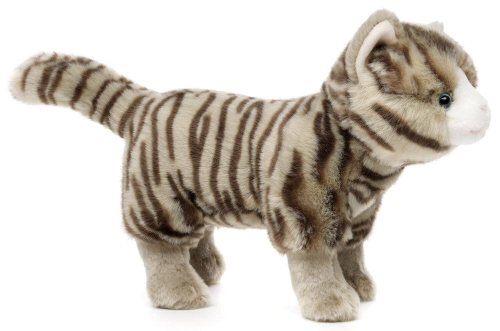 Peluche Chat avec Son Debout Tigre-tigré