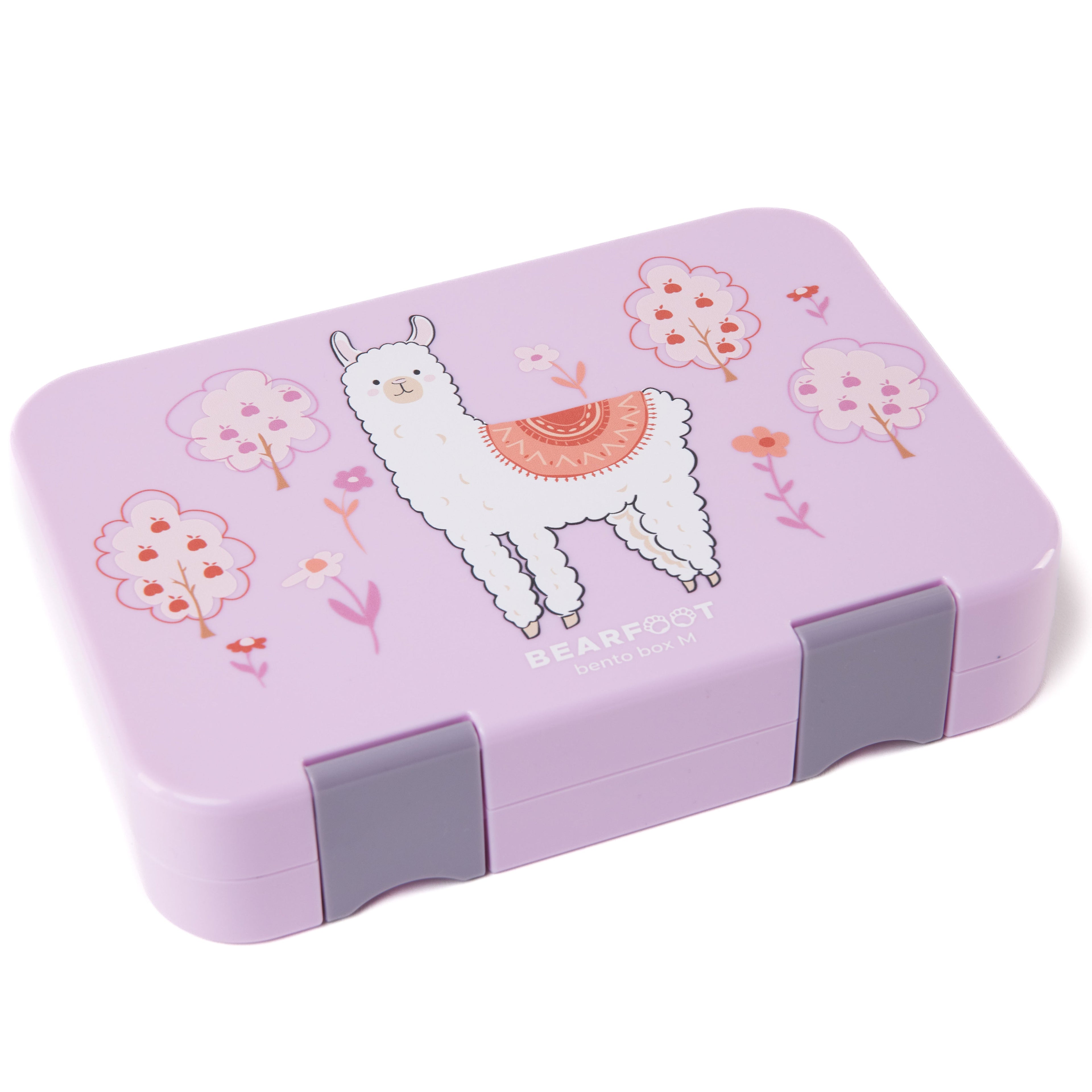 Kids' Lunch Box with Compartments, Bento Box - Purple Llama