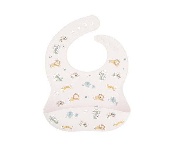 Bavoir en silicone Savane