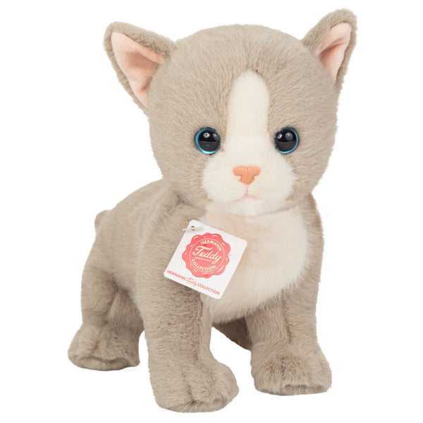 Peluche Chaton Gris – 24 cm - Teddy Hermann