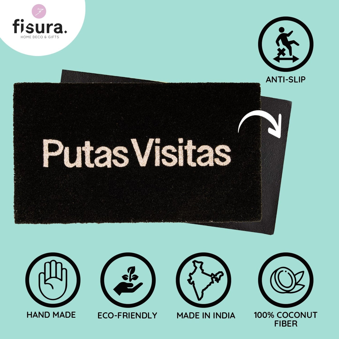 Paillasson « Putas Visitas » – Fisura – vue 3