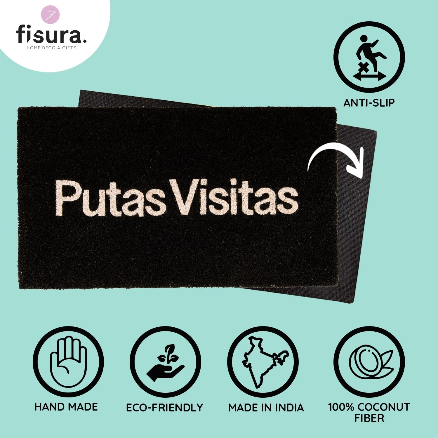 Paillasson « Putas Visitas » – Fisura – vue 3