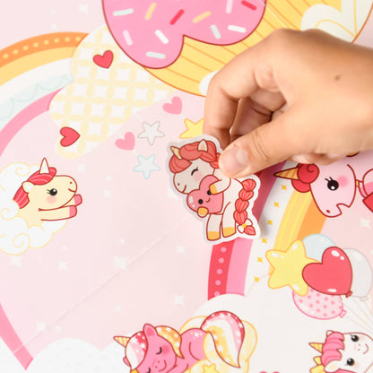 Creative posters in sticker form - unicorns