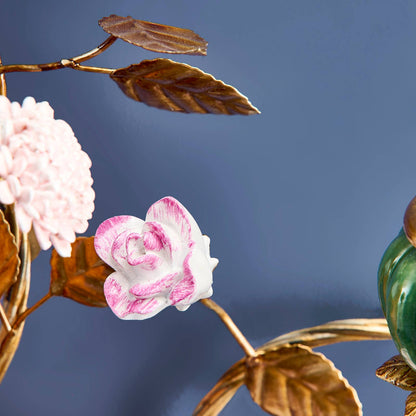 Oranje/gouden papegaaienkroonluchter 39,5 x 12 x 59 cm