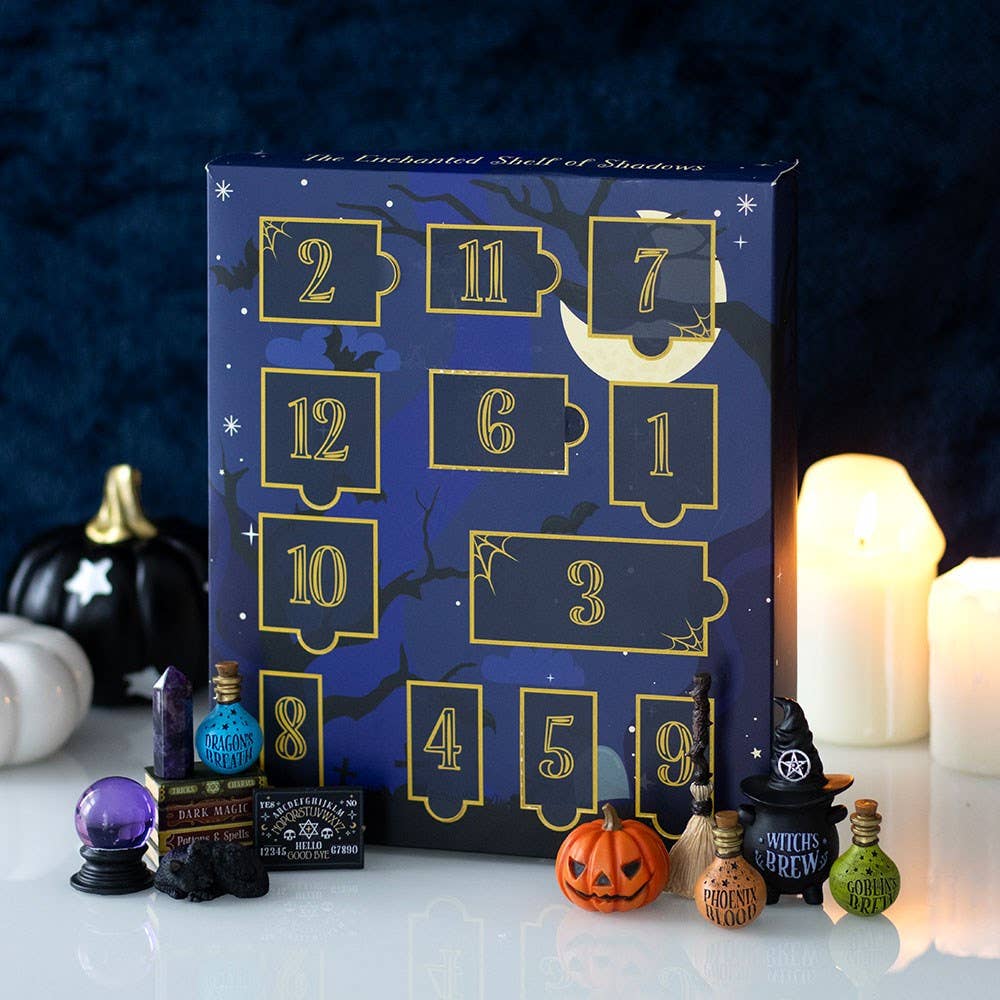 12-Day Halloween Advent Calendar "Shelf of Shadows"