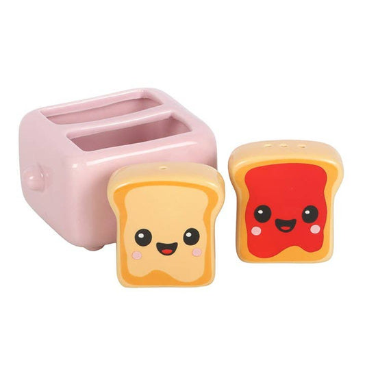 Salt and Pepper Kawaii Toasts with Toaster Holder