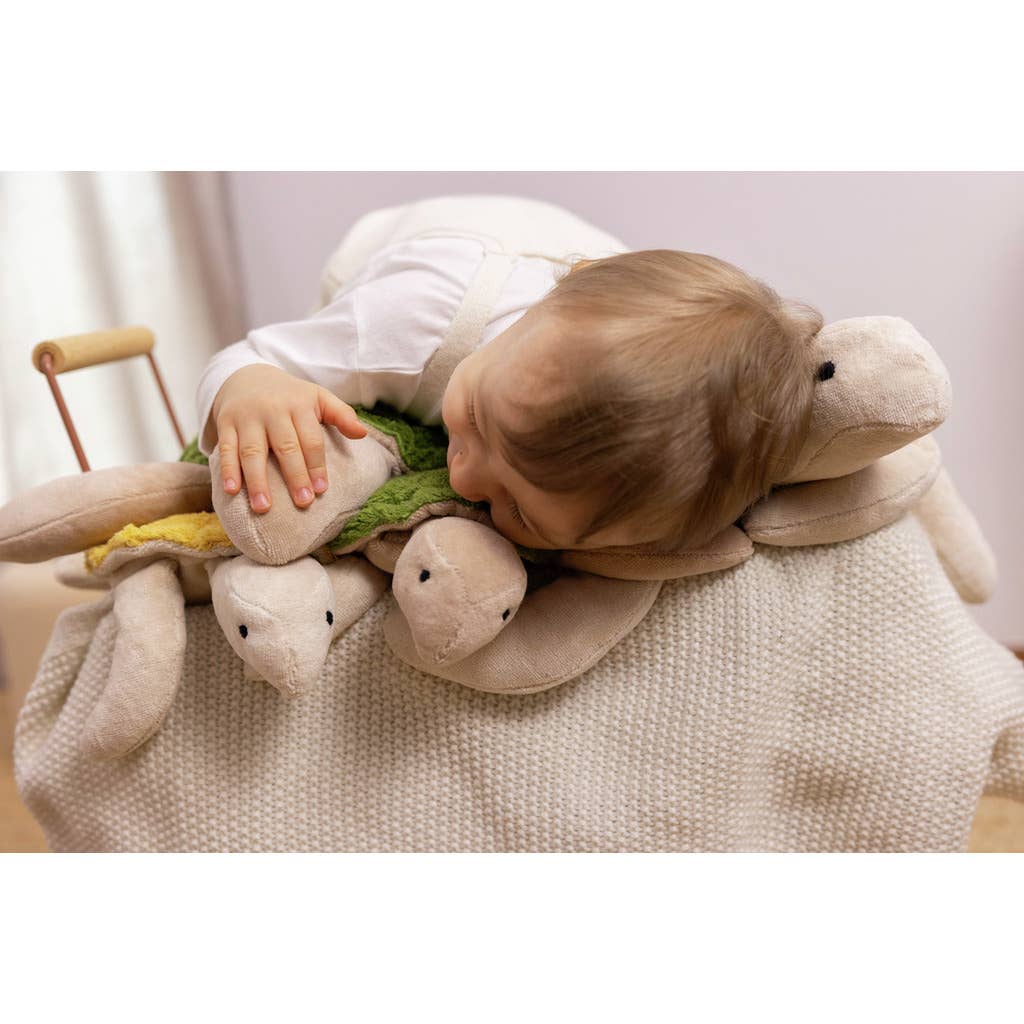 Kleine pluche schildpad | Saffraan