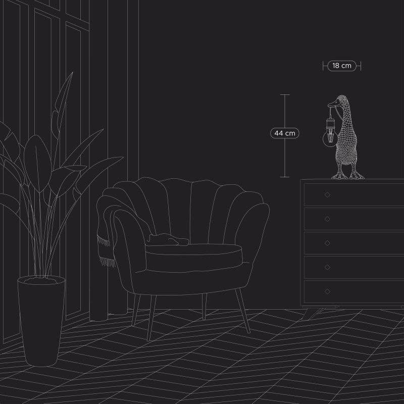 Lampe de table Canard « Son of a Duck » Or