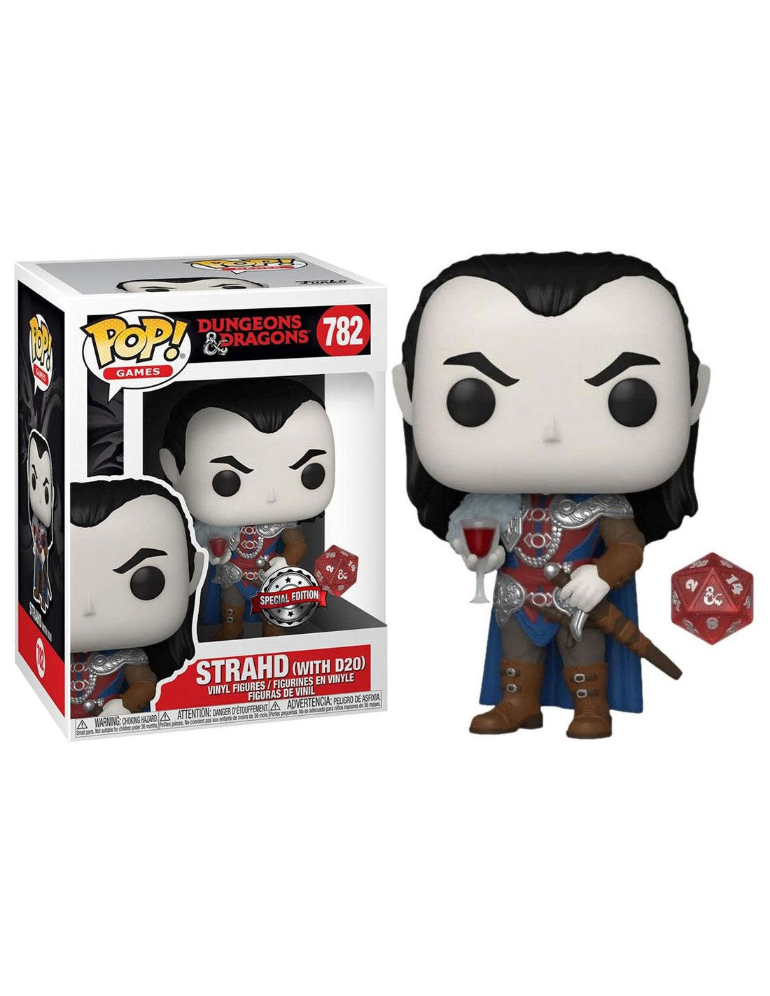 Pop! Strahd avec D20 (Metallic)