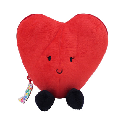 Peluche réversible Cœur/Fleur rouge – Flipetz – vue 3