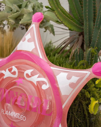 Orange cowboy star float - TEXAS