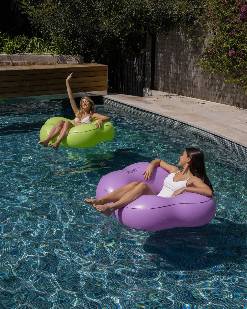 Green flower float - BONNIE