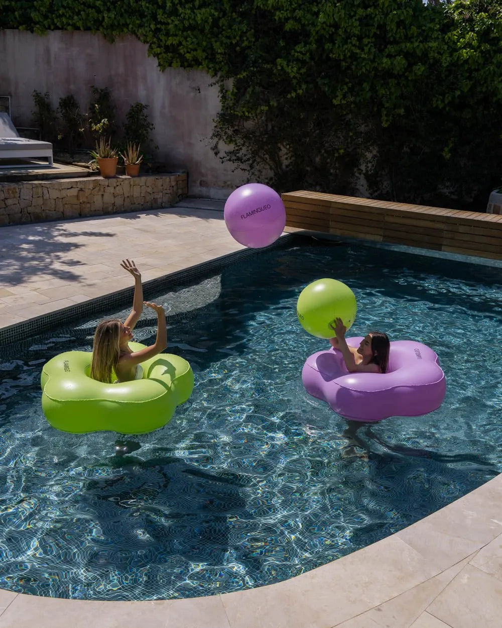 Green flower float - BONNIE